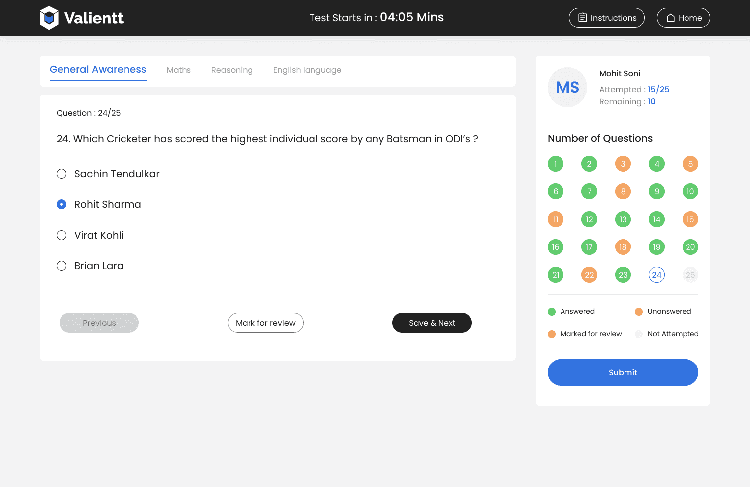 Customized Online Assessment Platform