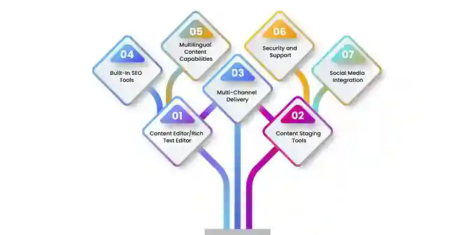 Features of the content management system